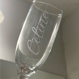 Customized Etched Champagne Flute